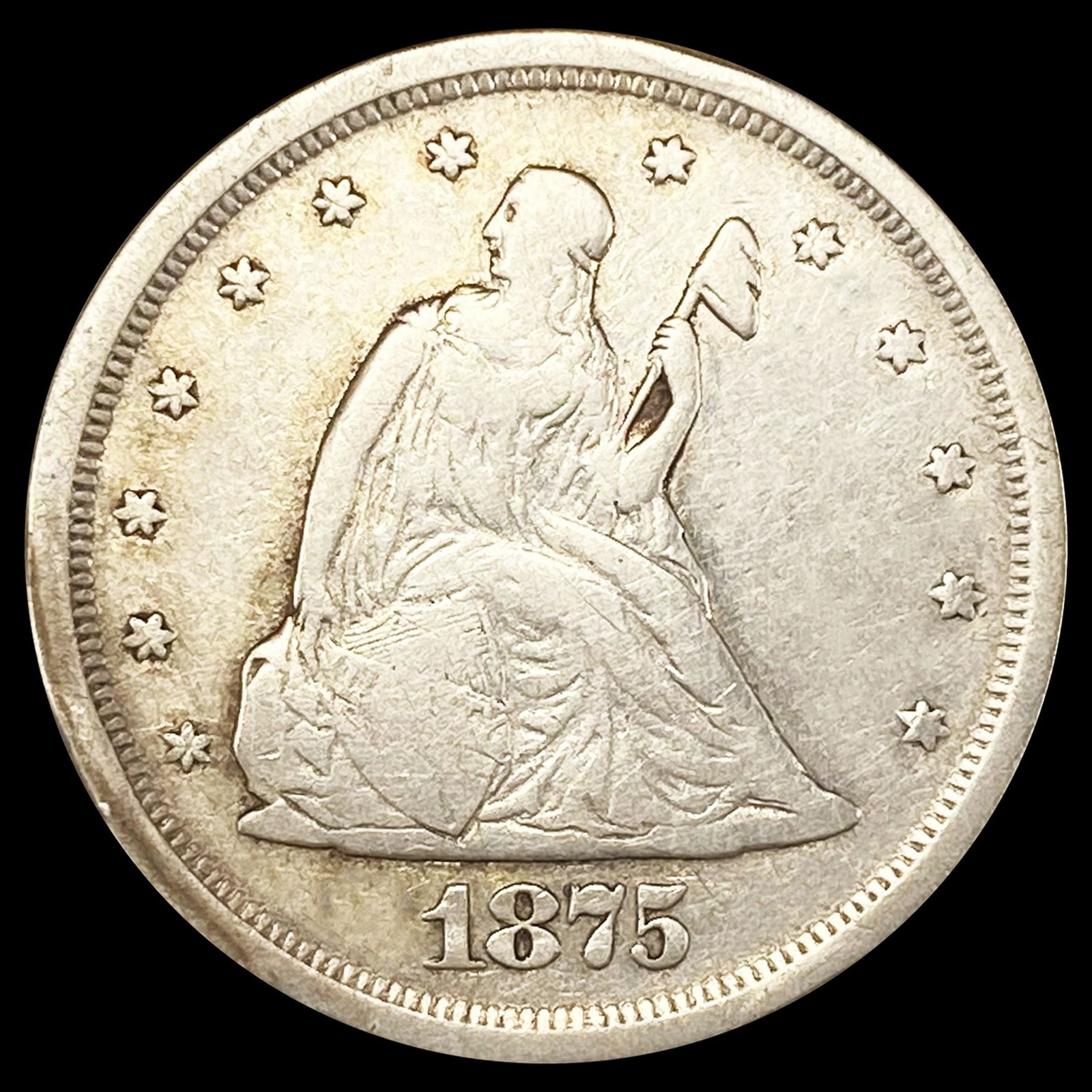 1875-S Twenty Cent Piece LIGHTLY CIRCULATED (1 of 2)