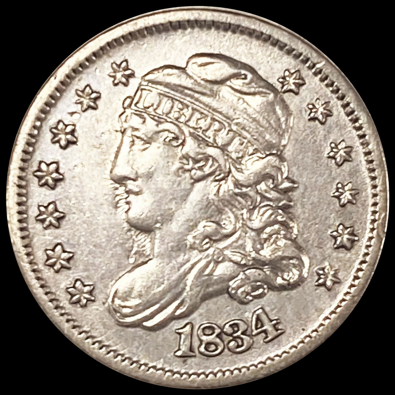 1834 Capped Bust Half Dime UNCIRCULATED (1 of 2)