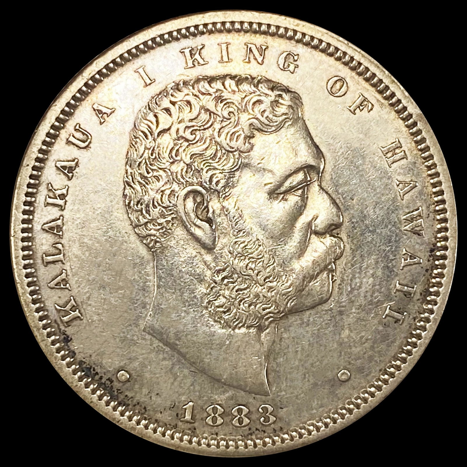 1883 Kingdom of Hawaii Half Dollar CLOSELY (1 of 2)