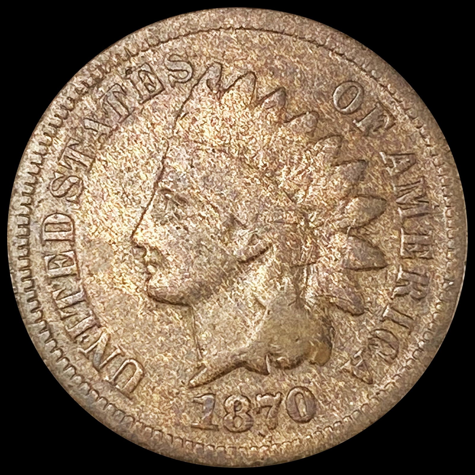 1870 Indian Head Cent LIGHTLY CIRCULATED (1 of 2)