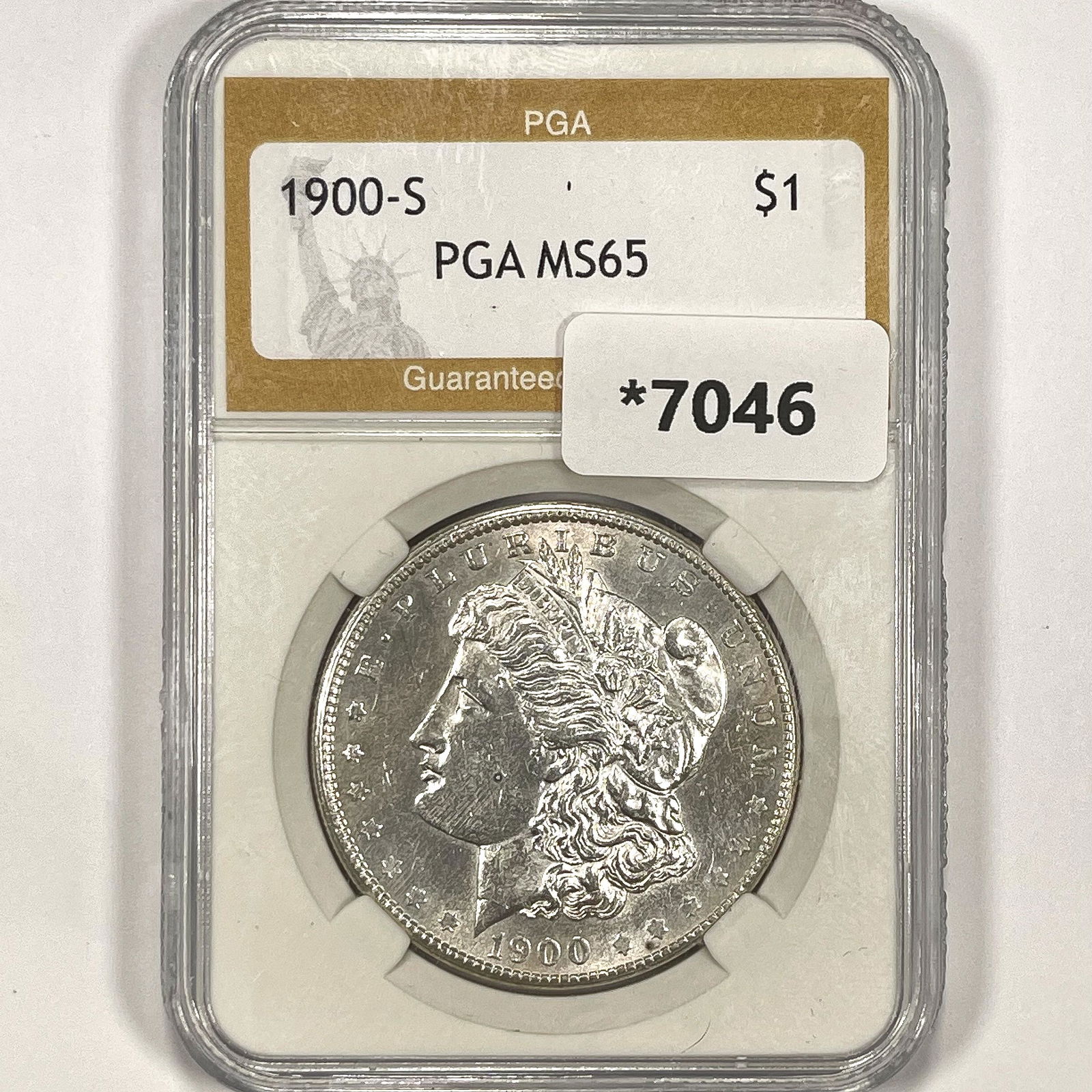 1900-S Morgan Silver Dollar PGA-MS65 (1 of 2)