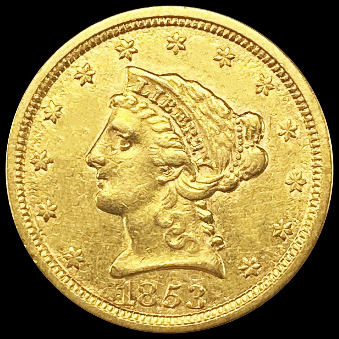 1853 $2.50 Gold Quarter Eagle NEARLY UNCIRCULATED (1 of 2)