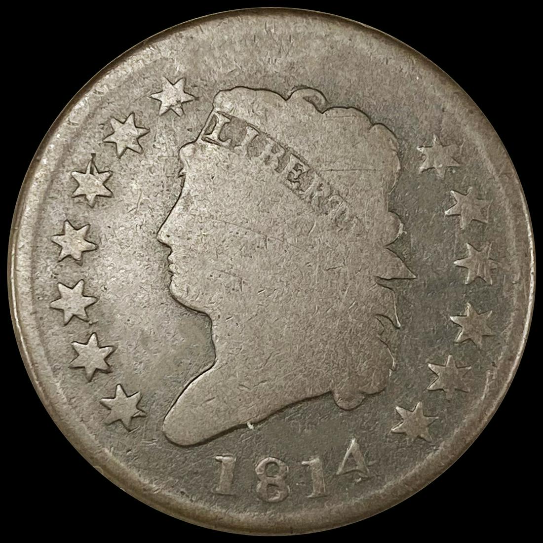 1814 Classic Head Large Cent NICELY CIRCULATED (1 of 2)