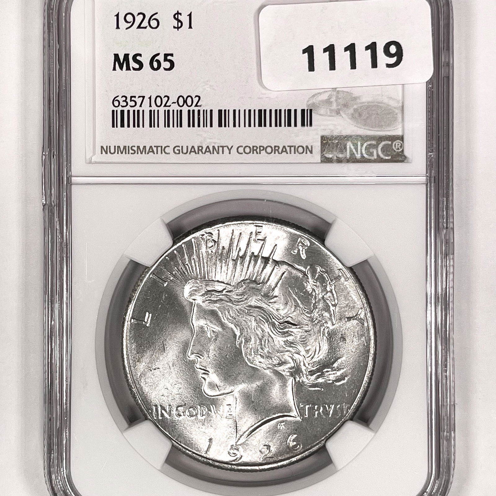 1926 Silver Peace Dollar NGC-MS65 (1 of 2)