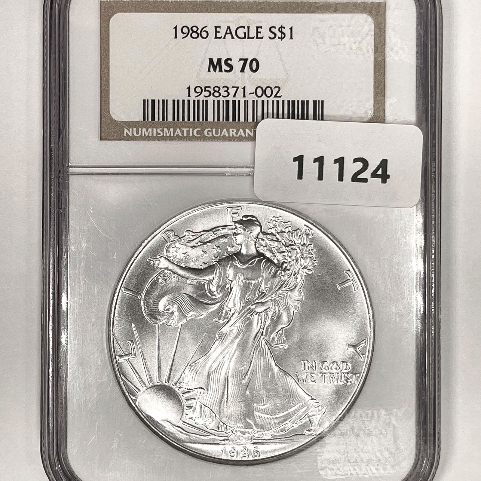 1986 Silver Eagle NGC-MS70 (1 of 2)