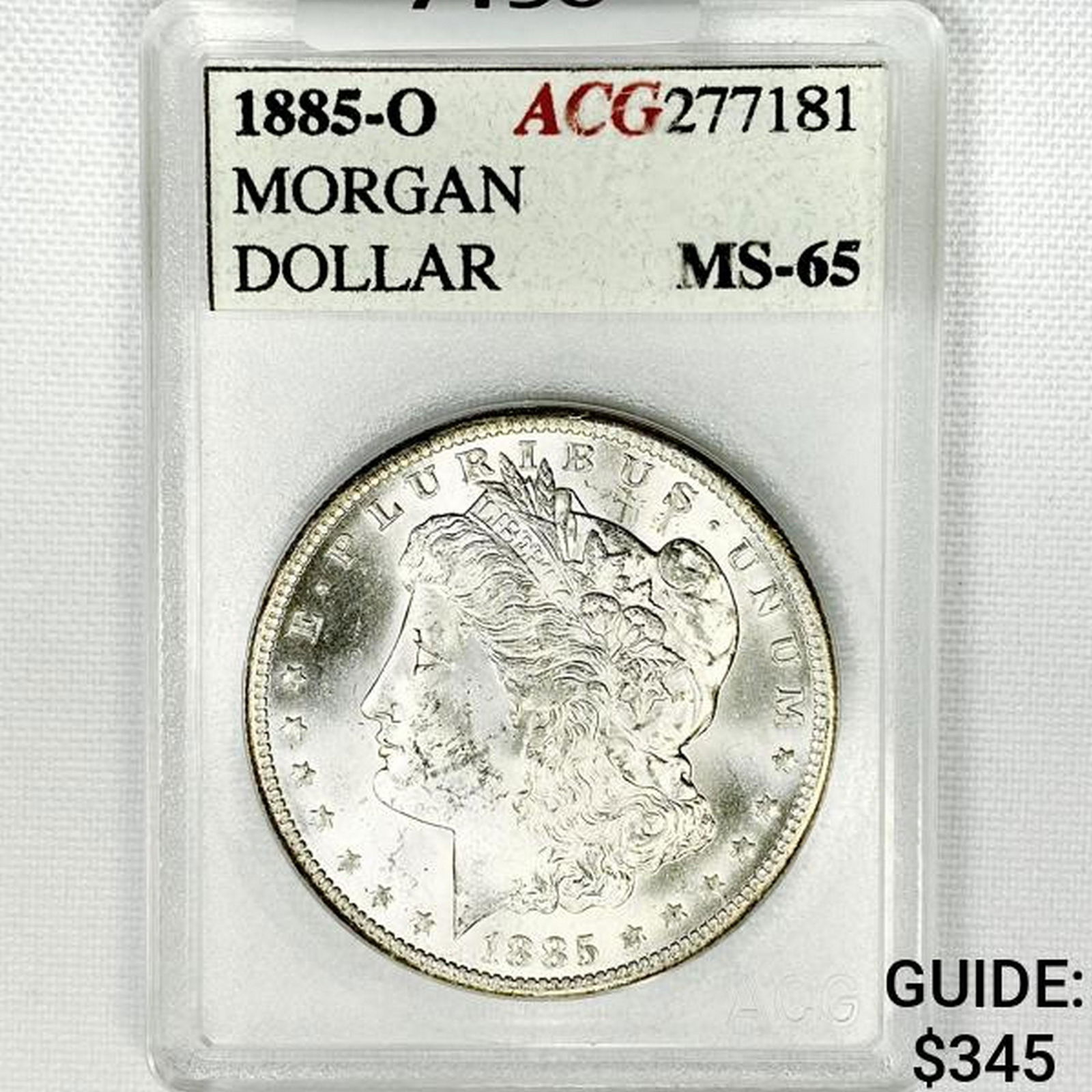 1885-O Morgan Silver Dollar ACG-MS65 (1 of 2)