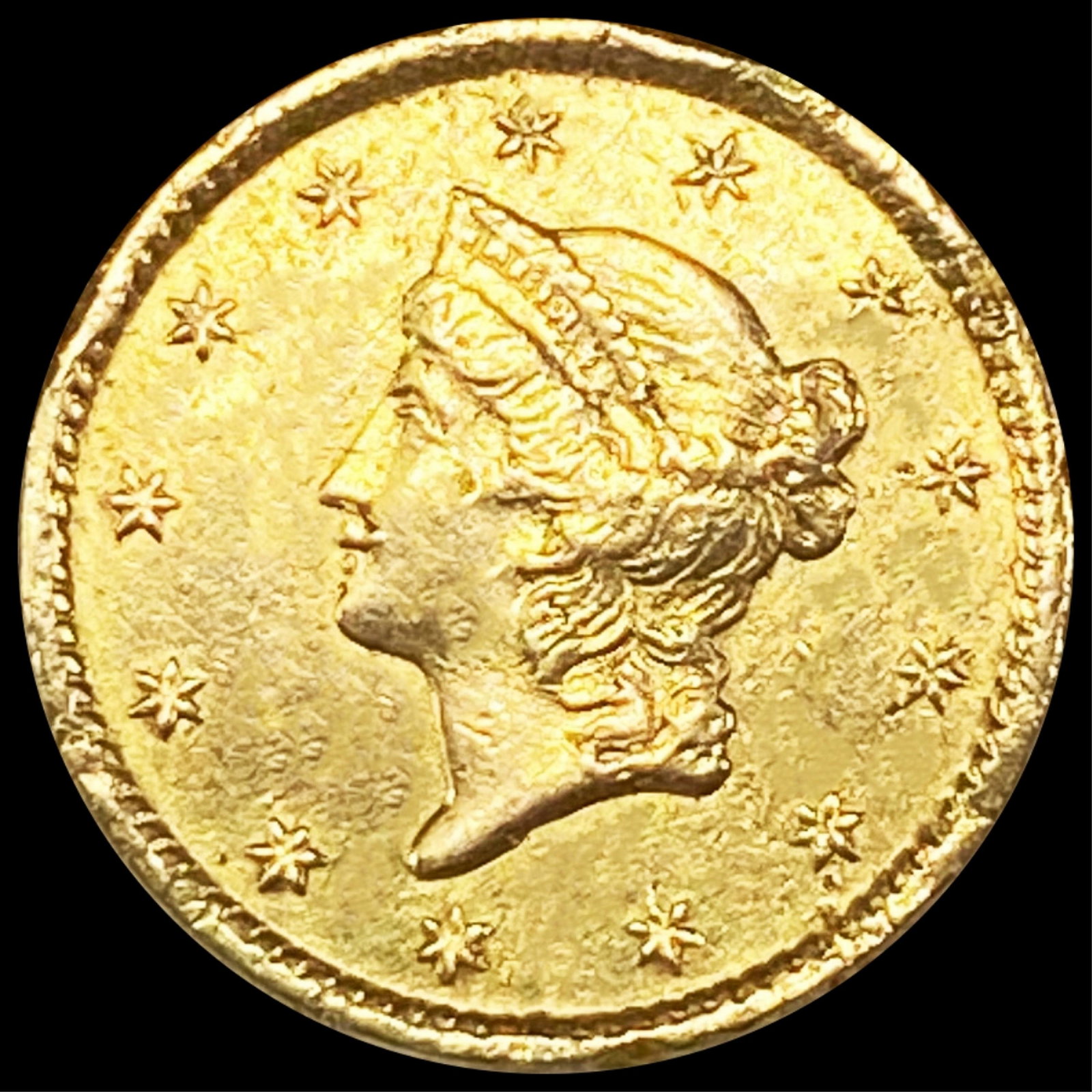 1849 Rare Gold Dollar NEARLY UNCIRCULATED (1 of 2)