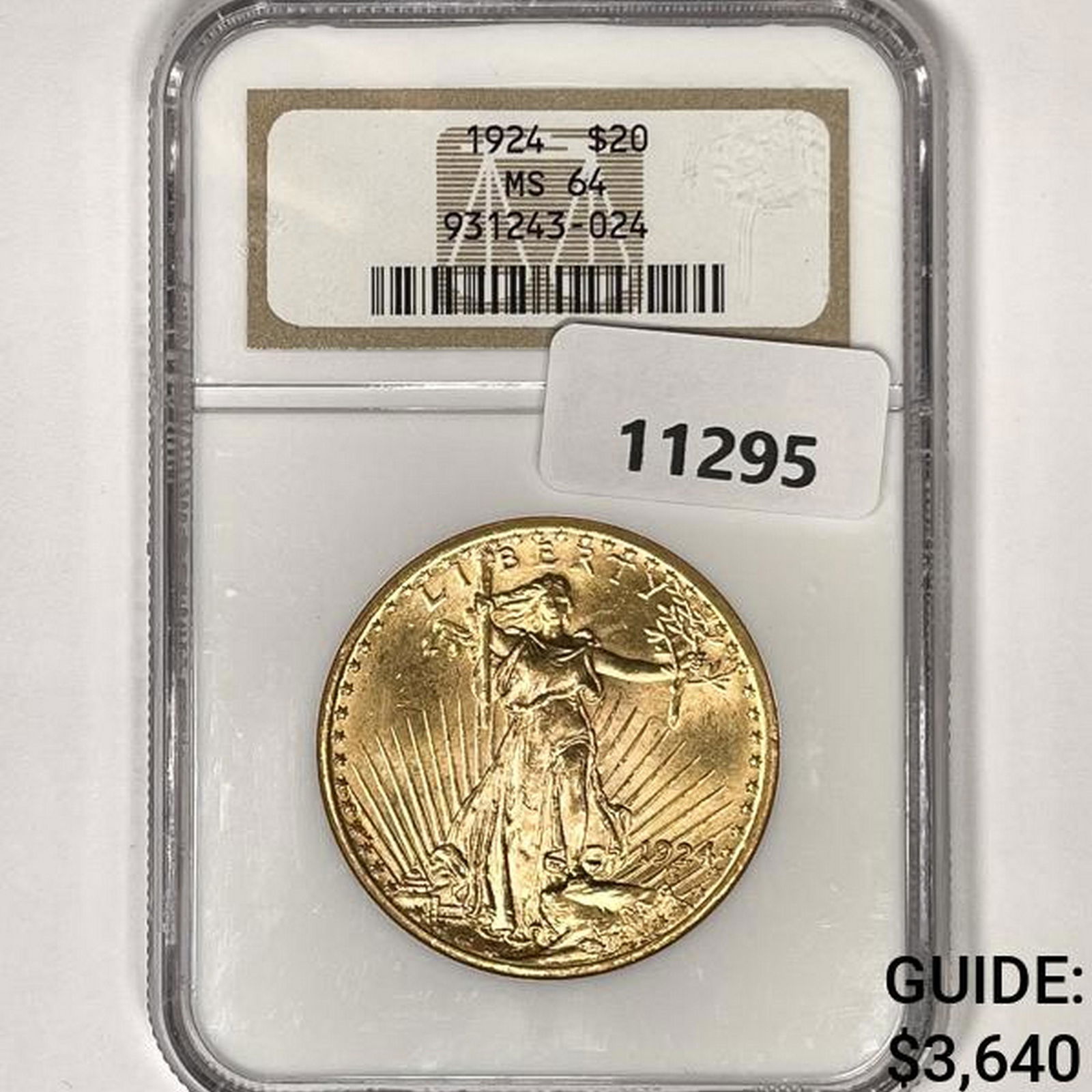 1924 $20 Gold Double Eagle NGC-MS64 (1 of 2)