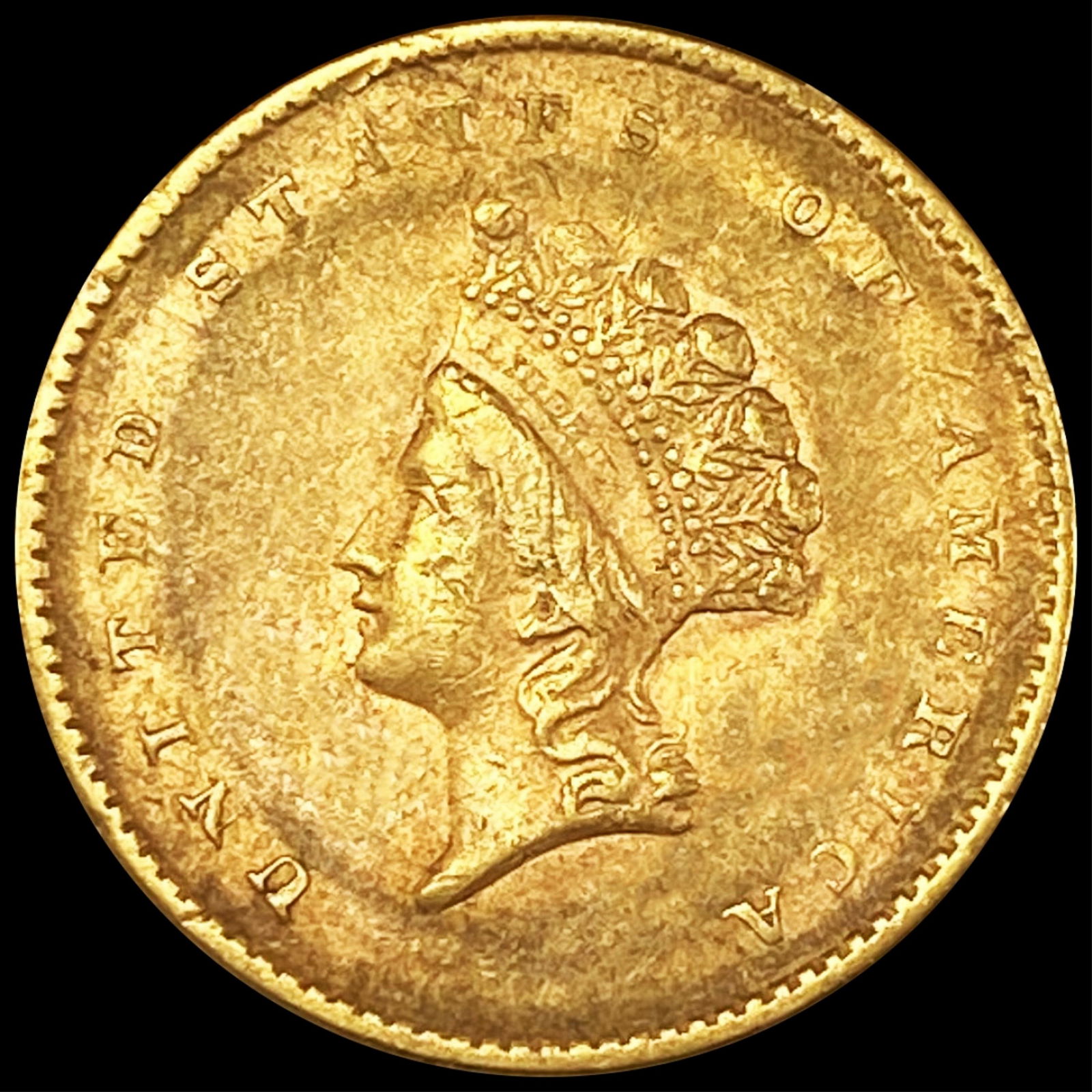 1855 Rare Gold Dollar NEARLY UNCIRCULATED (1 of 2)