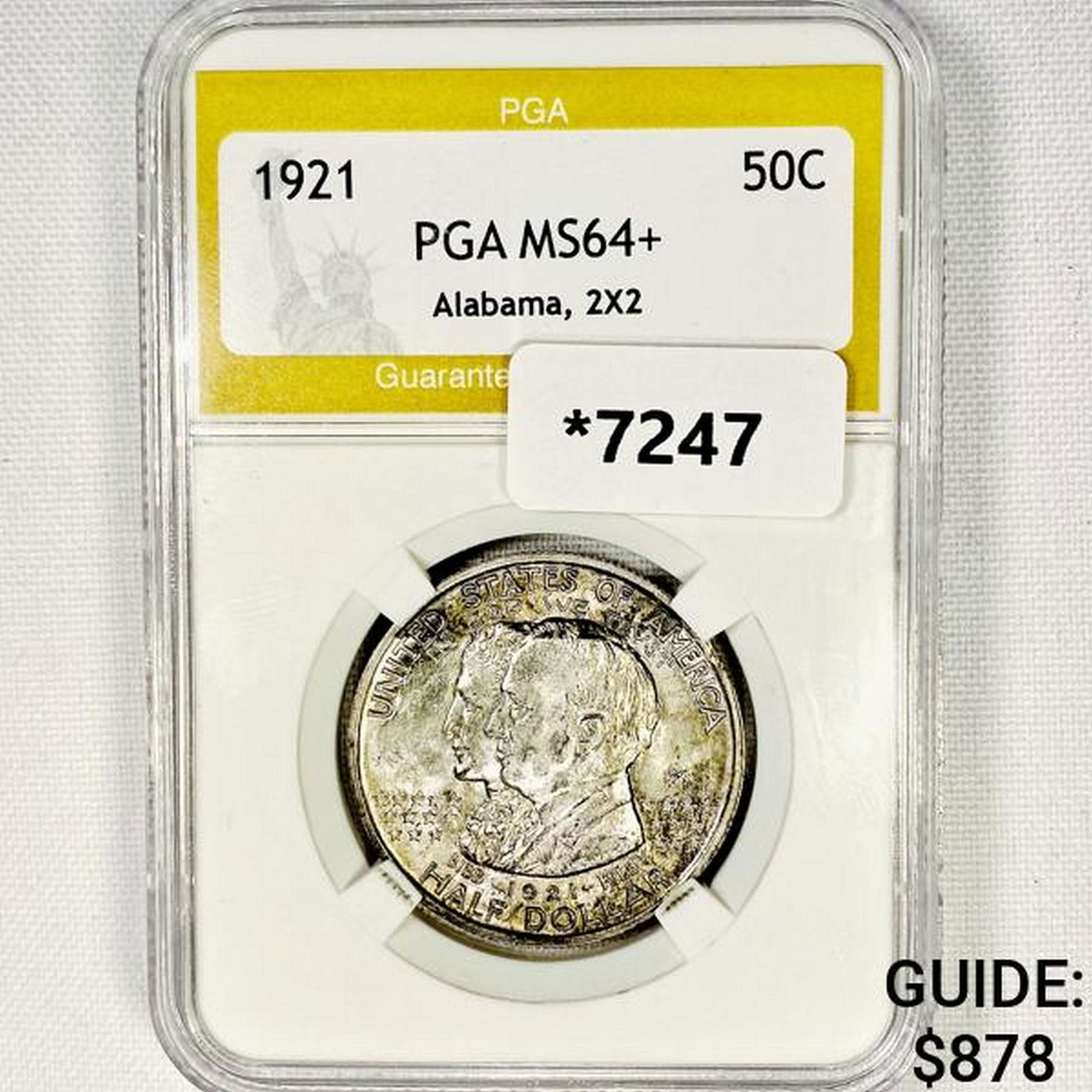 1921 Alabama Half Dollar PGA-MS64+ 2X2 (1 of 2)