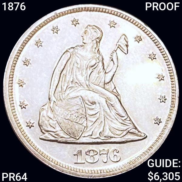 1876 Seated Liberty Twenty Cents CHOICE PROOF (1 of 2)