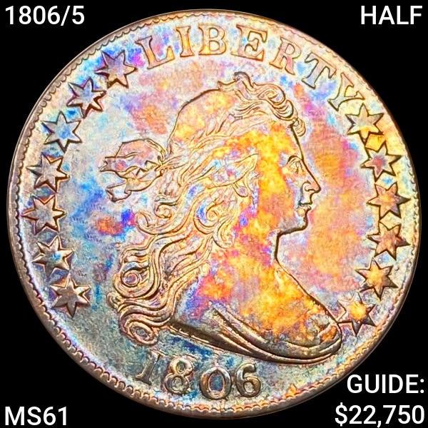 1806/5 Draped Bust Half Dollar UNCIRCULATED (1 of 2)