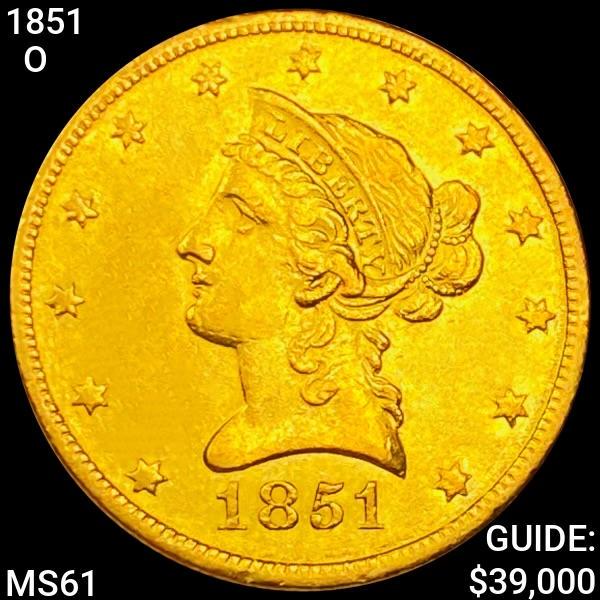 1851-O $10 Gold Eagle UNCIRCULATED (1 of 2)