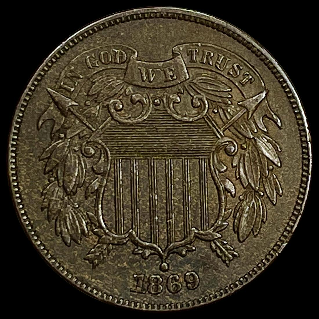 1869 Two Cent Piece UNCIRCULATED (1 of 2)
