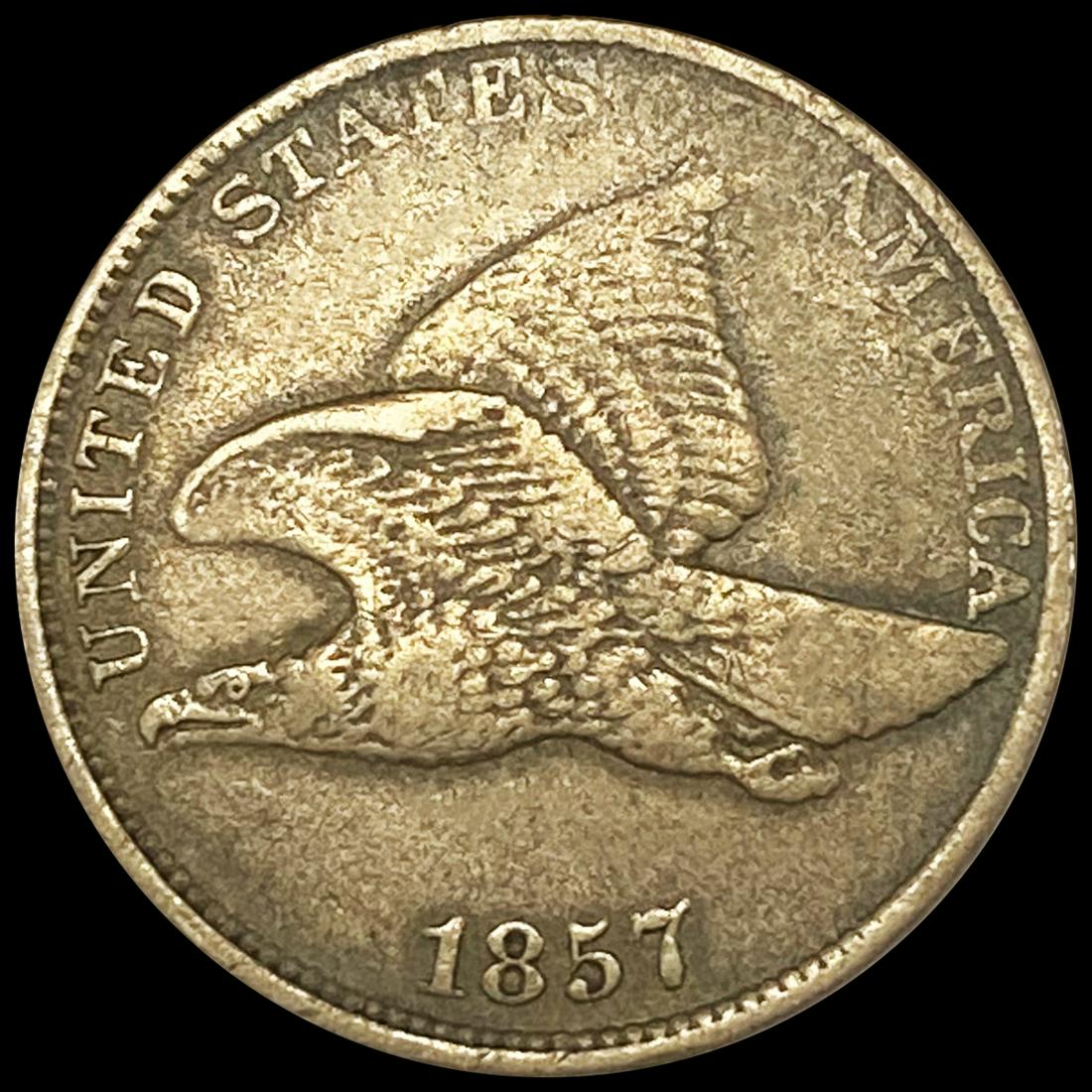 1857 Flying Eagle Cent NEARLY UNCIRCULATED (1 of 2)