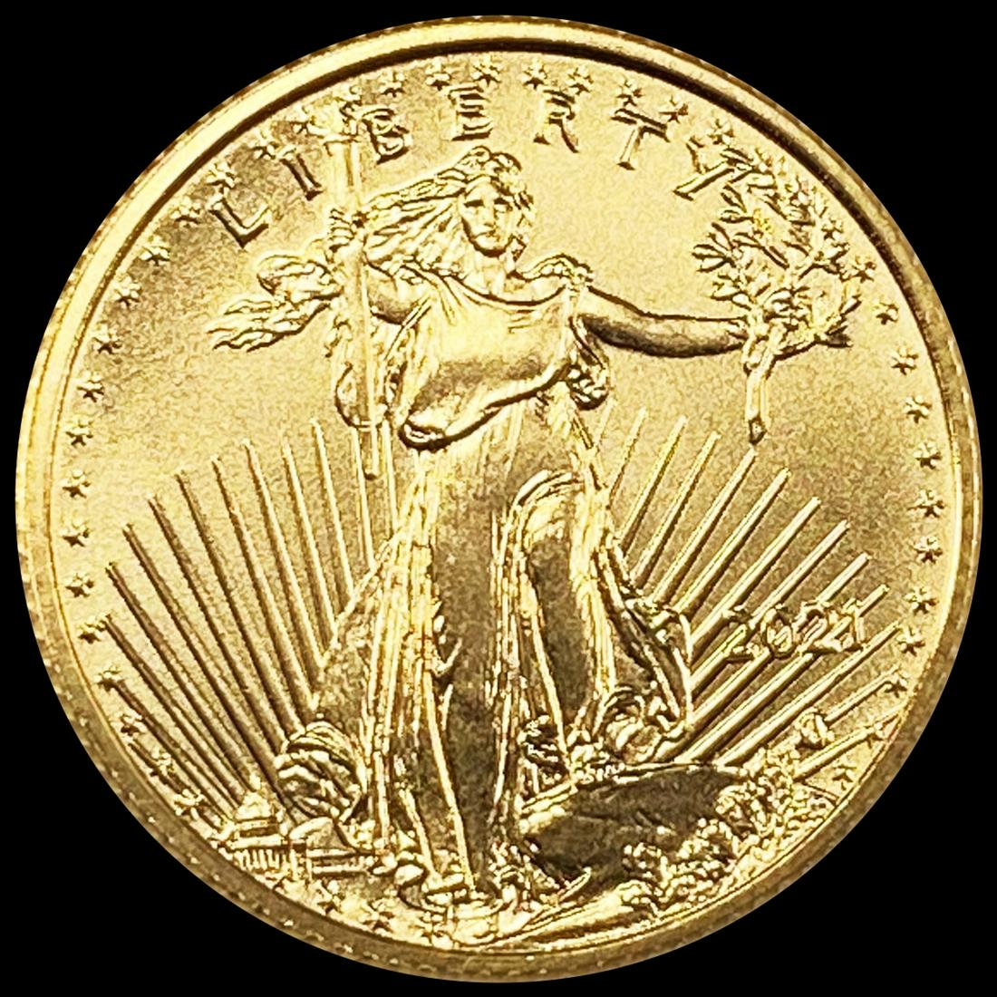 2021 1/10oz Gold $5 Eagle SUPERB GEM BU (1 of 2)