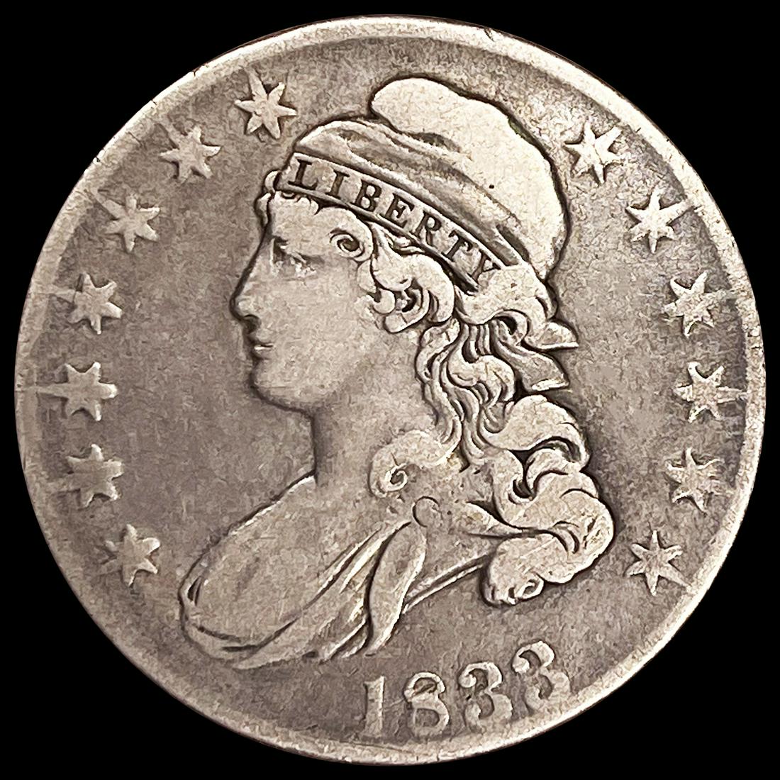 1833 Capped Bust Half Dollar LIGHTLY CIRCULATED (1 of 2)