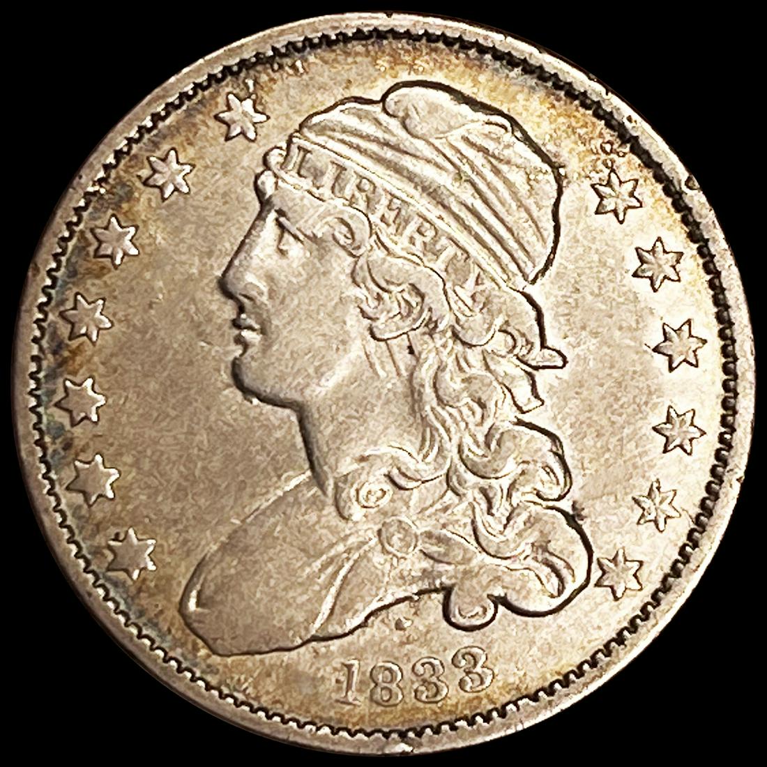 1833 Capped Bust Quarter NEARLY UNCIRCULATED (1 of 2)