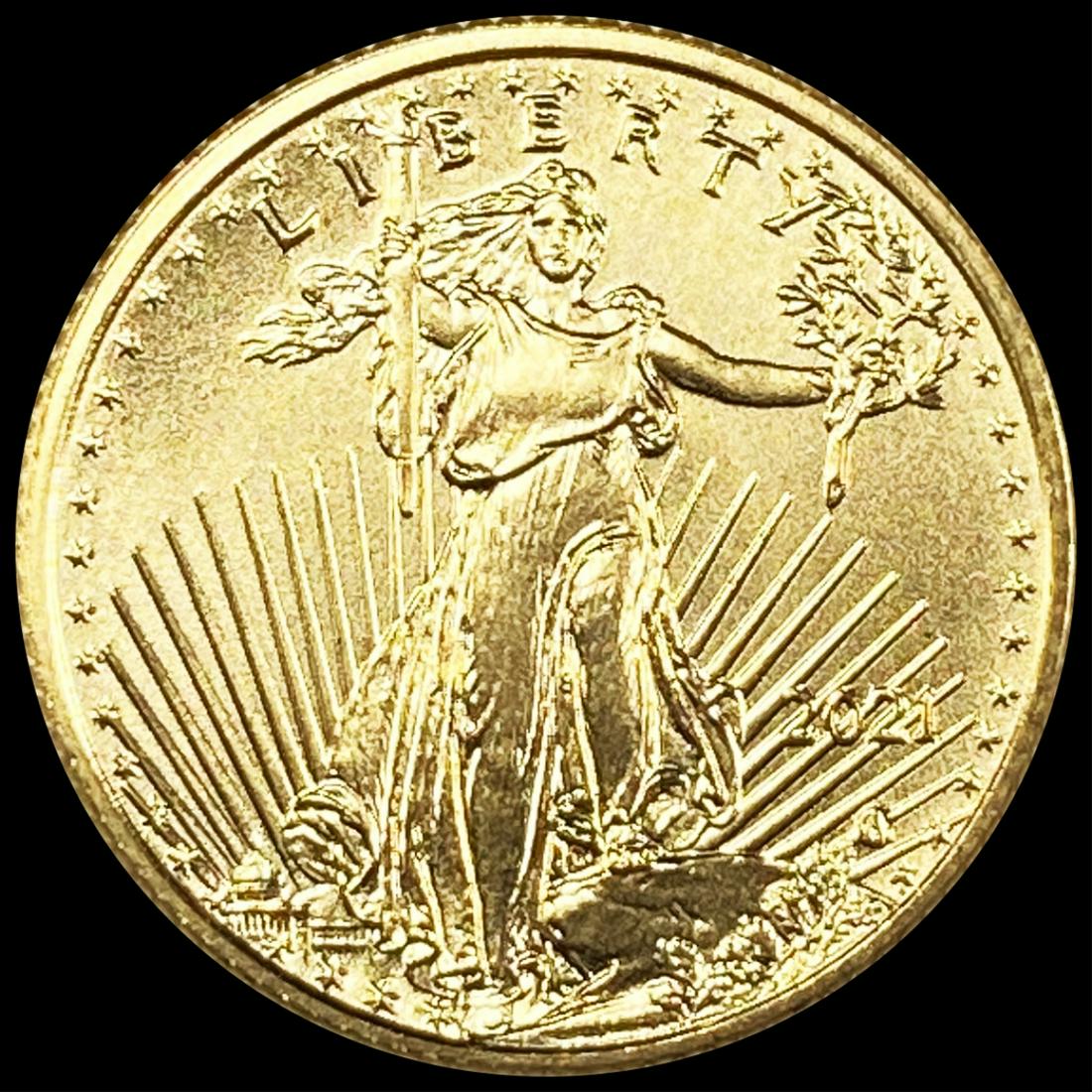2021 Gold 1/10oz $5 Eagle SUPERB GEM BU (1 of 2)