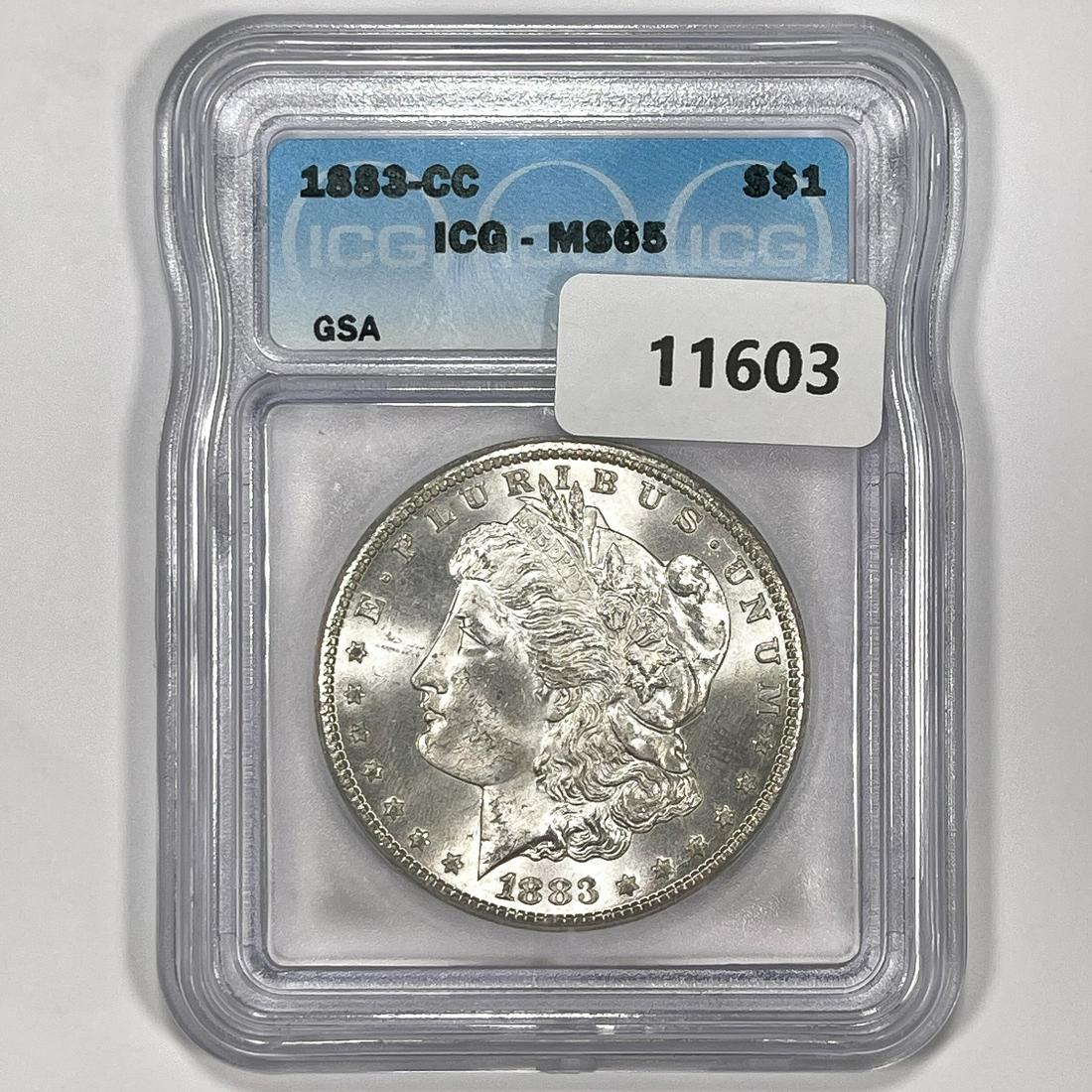 1883-CC GSA Morgan Silver Dollar ICG-MS65 (1 of 2)