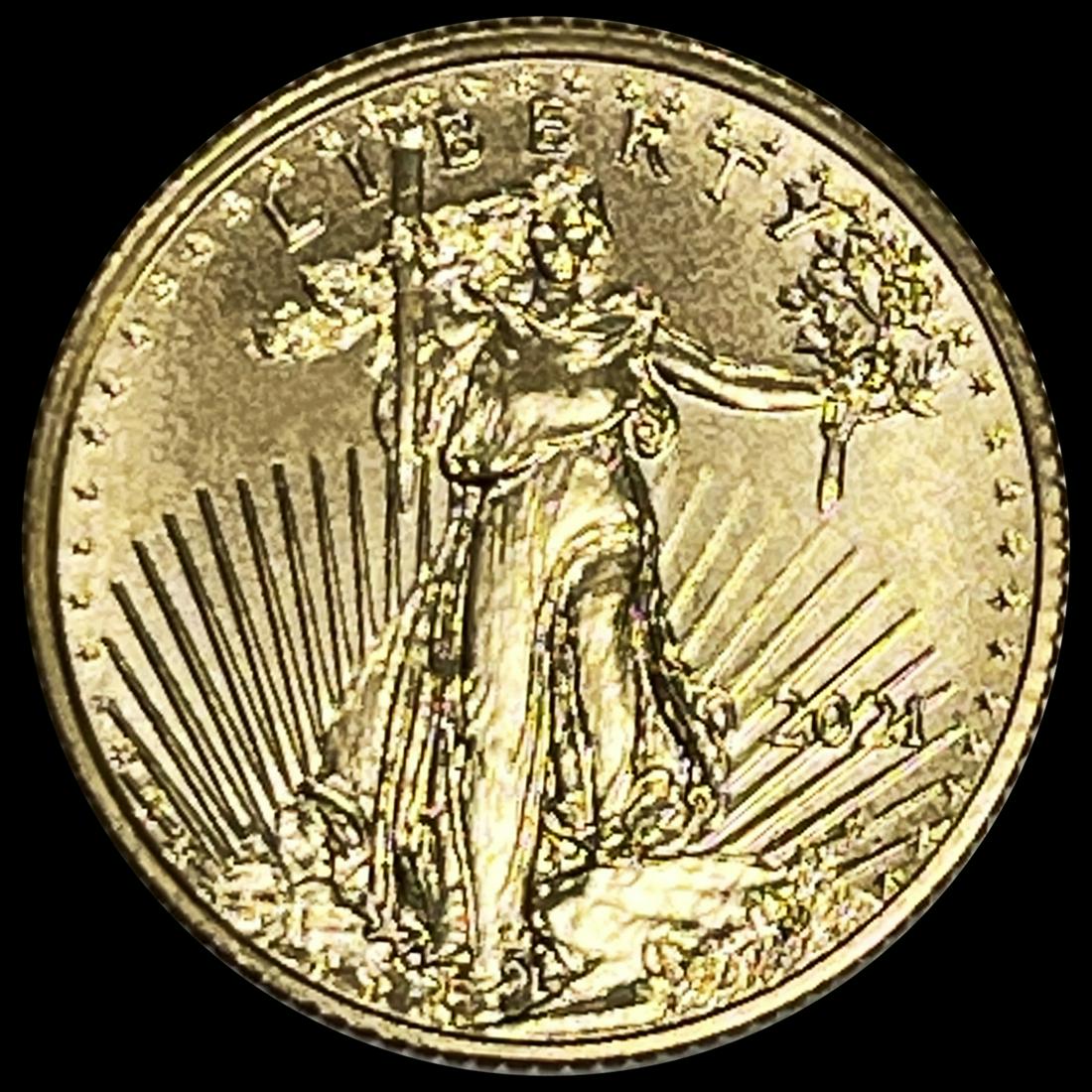 2021 1/10oz Gold $5 Eagle SUPERB GEM BU (1 of 2)