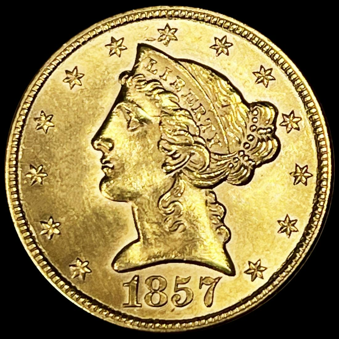 1857 $5 Gold Half Eagle UNCIRCULATED (1 of 2)