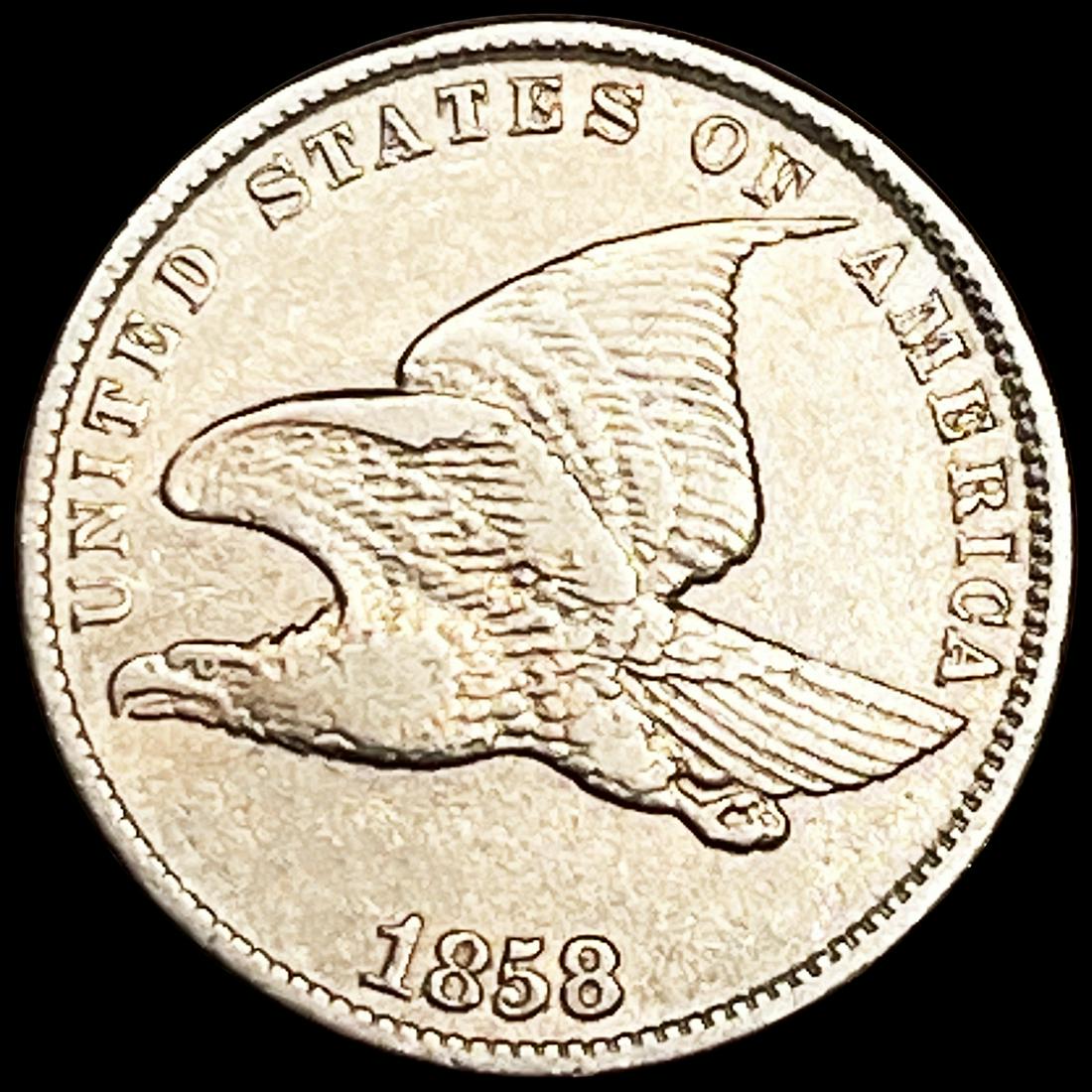 1858 Flying Eagle Cent ABOUT UNCIRCULATED (1 of 2)
