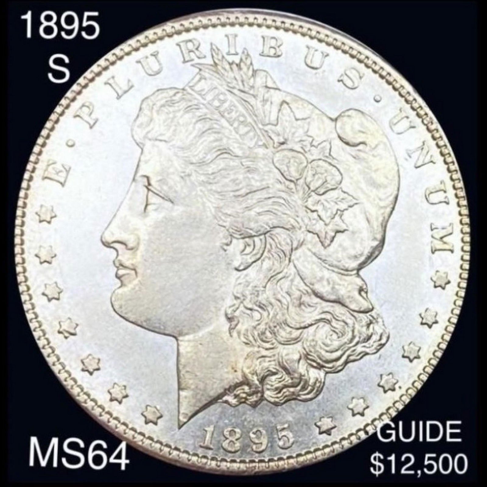 1895-S Morgan Silver Dollar CHOICE BU (1 of 2)