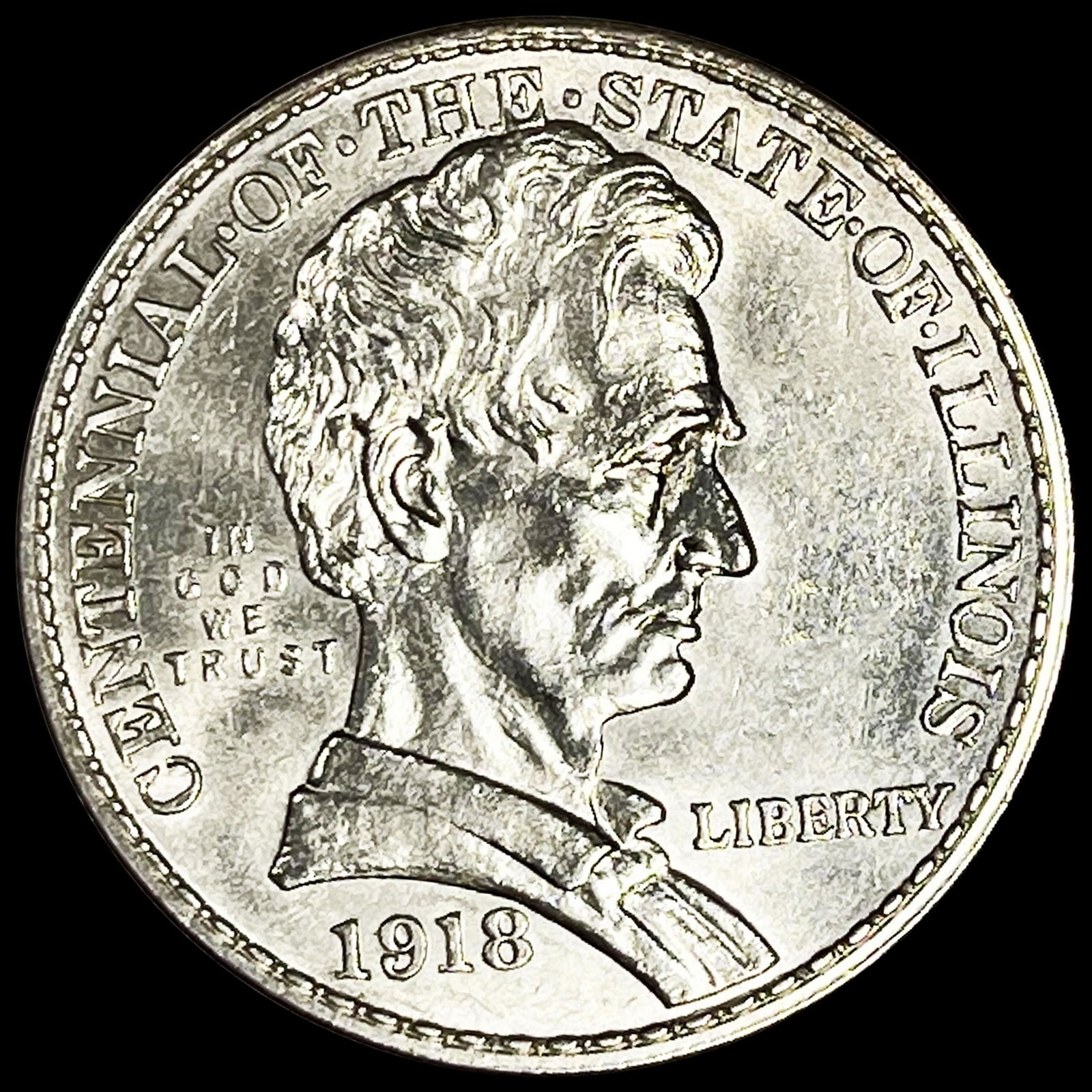 1918 Illinois Half Dollar CHOICE BU (1 of 2)