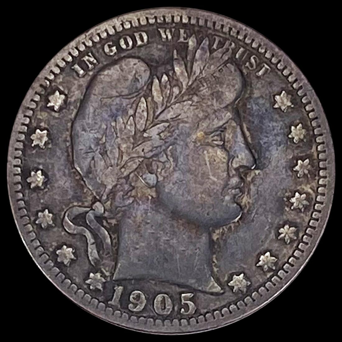 1905-S Barber Quarter LIGHTLY CIRCULATED (1 of 2)