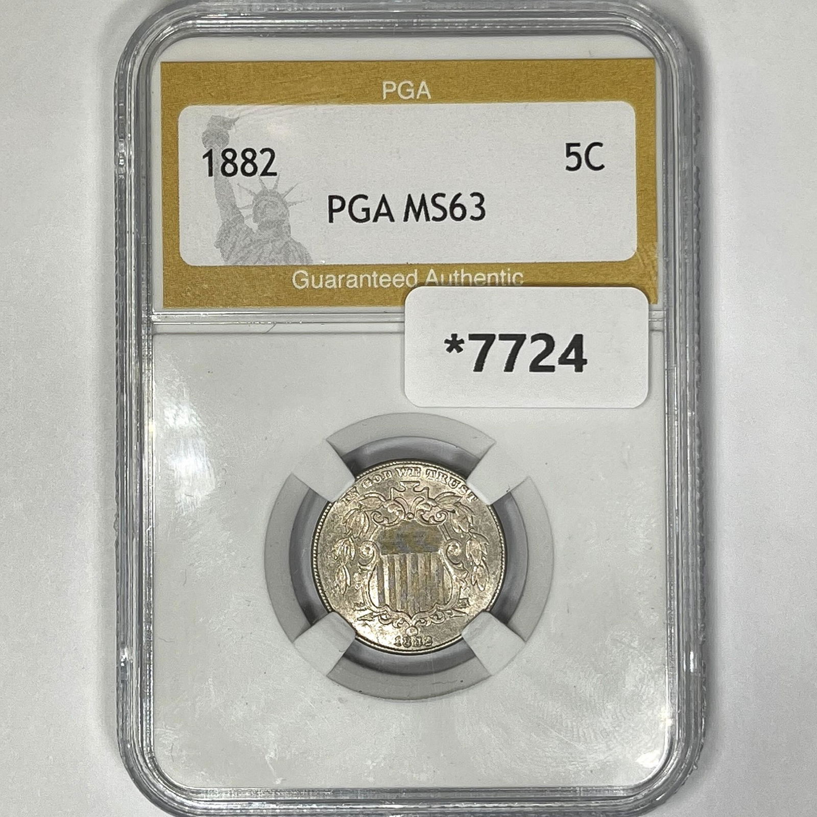 1882 Shield Nickel PGA-MS63 (1 of 2)