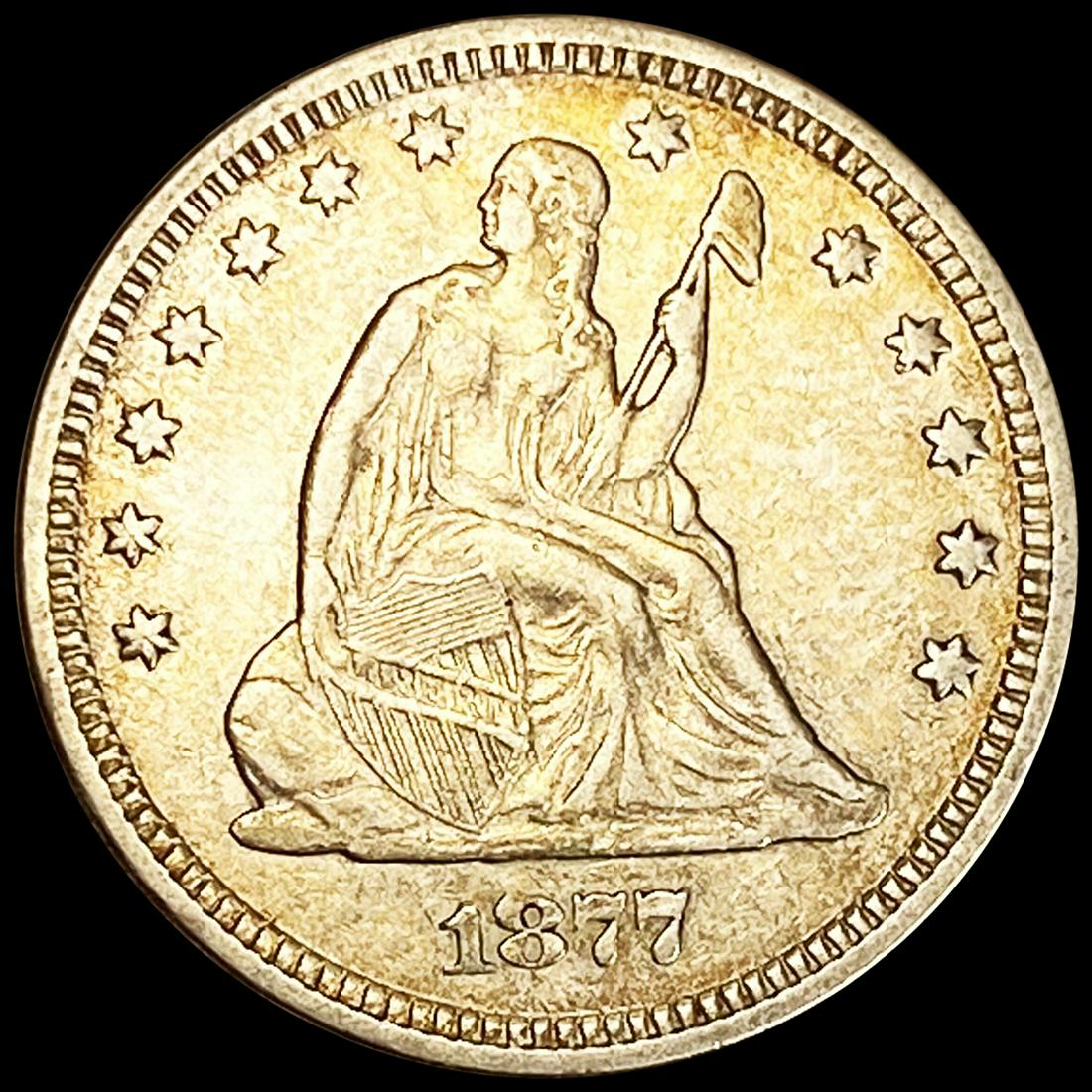 1877 Seated Liberty Quarter CLOSELY UNCIRCULATED (1 of 2)