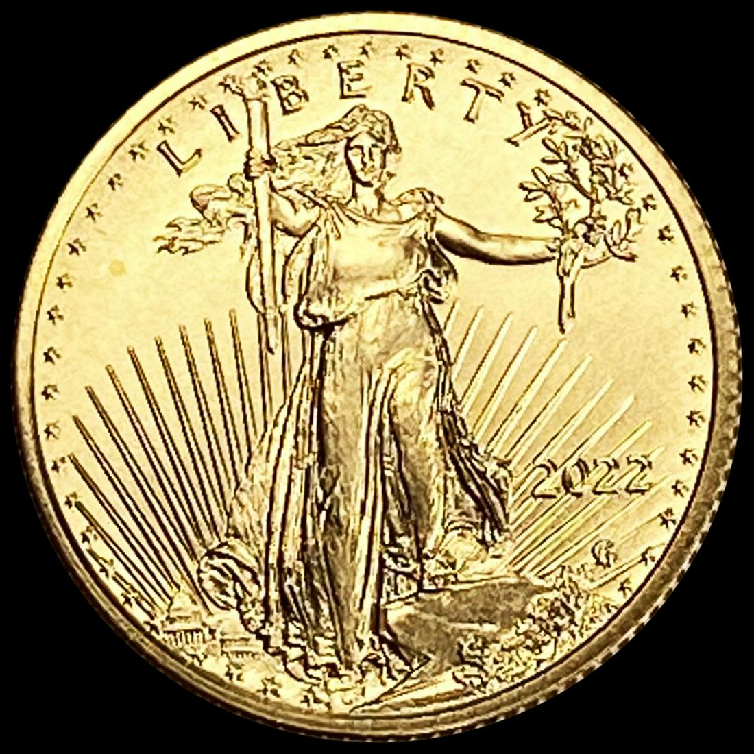 2022 Gold 1/10oz $5 Eagle SUPERB GEM BU (1 of 2)
