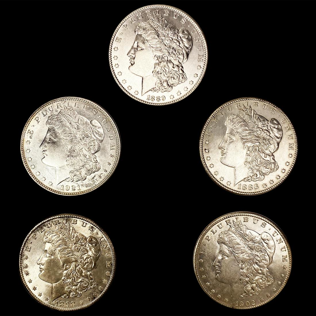 (5) Morgan Silver Dollars UNCIRCULATED (1 of 2)