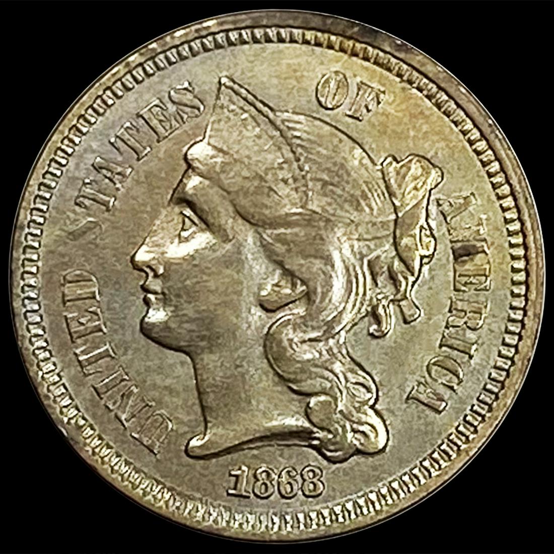 1868 Nickel Three Cent UNCIRCULATED (1 of 2)