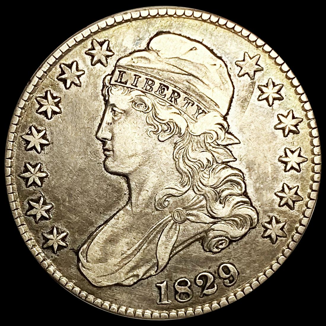 1829 Capped Bust Half Dollar ABOUT UNCIRCULATED (1 of 2)