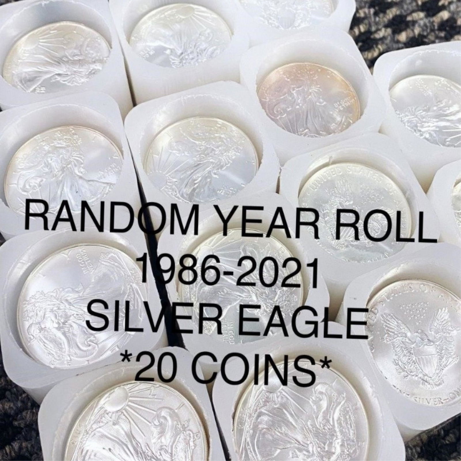 1986-2021 Silver Eagle Roll RANDOM YEAR GEM BU (1 of 1)
