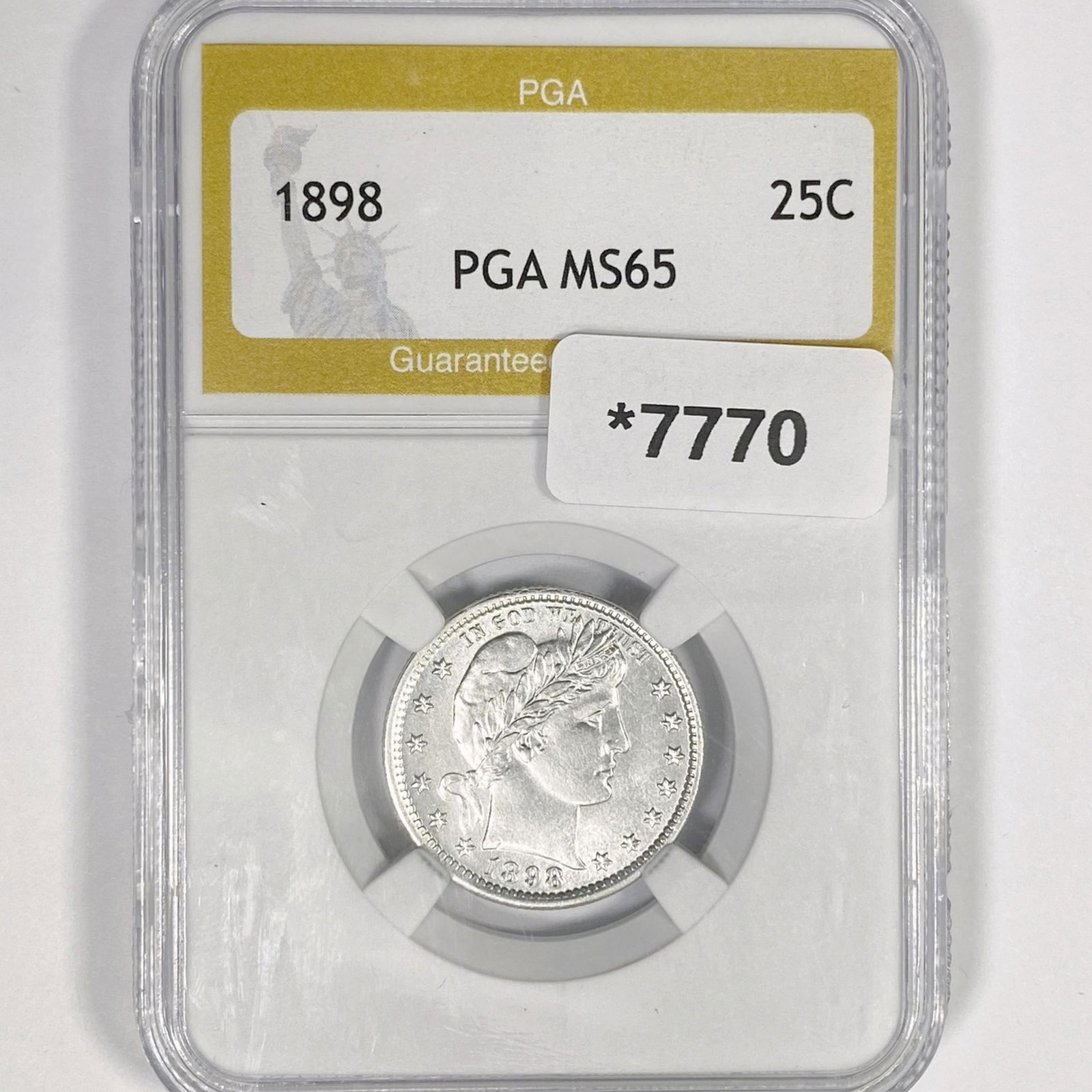 1898 Barber Quarter PGA-MS65 (1 of 2)