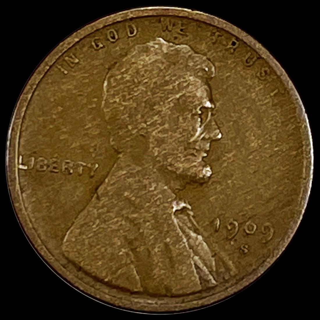 1909-S Wheat Cent NEARLY UNCIRCULATED (1 of 2)