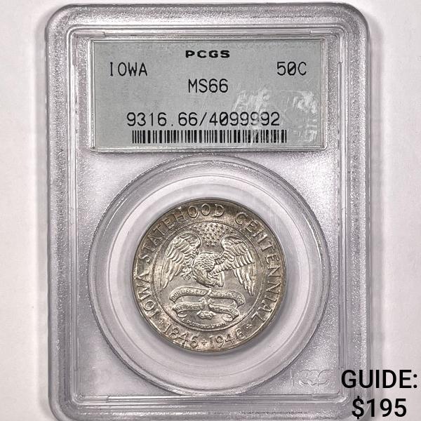 1946 Iowa Half Dollar PCGS-MS66 (1 of 2)
