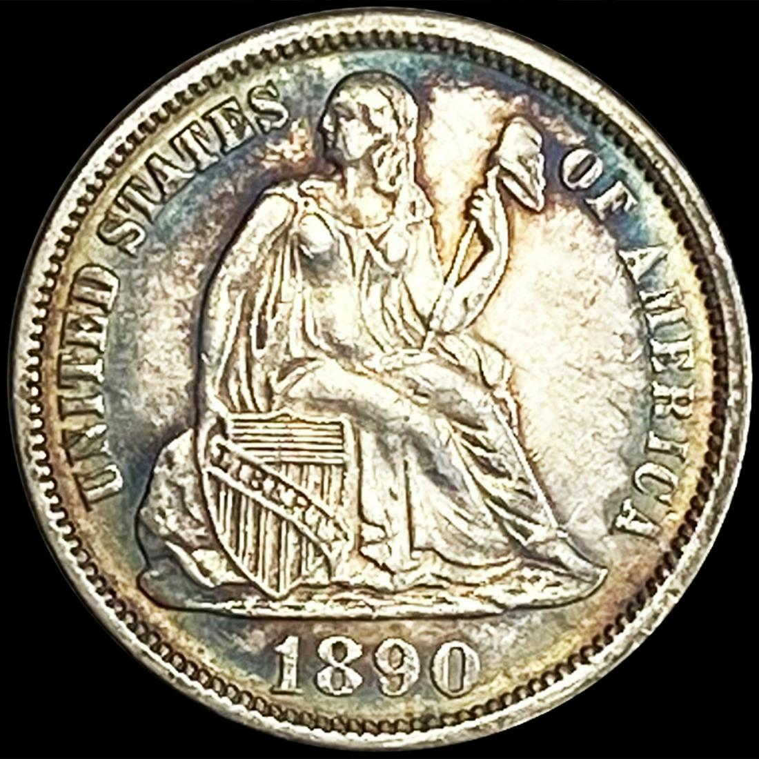 1890 Seated Liberty Dime UNCIRCULATED (1 of 2)