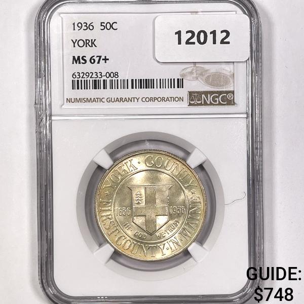 1936 York Half Dollar NGC-MS67+ (1 of 2)