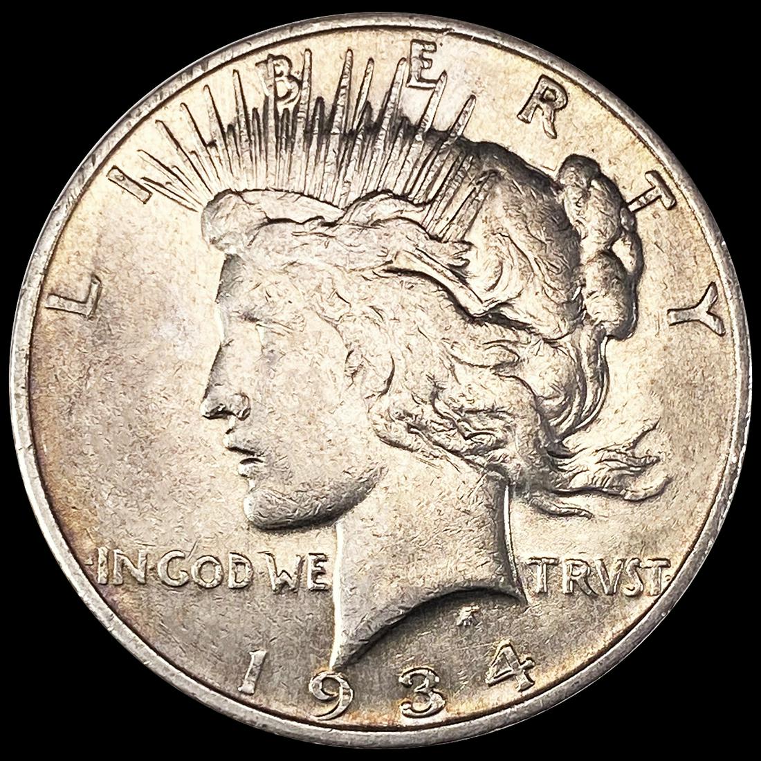 1934-S Silver Peace Dollar NEARLY UNCIRCULATED (1 of 2)