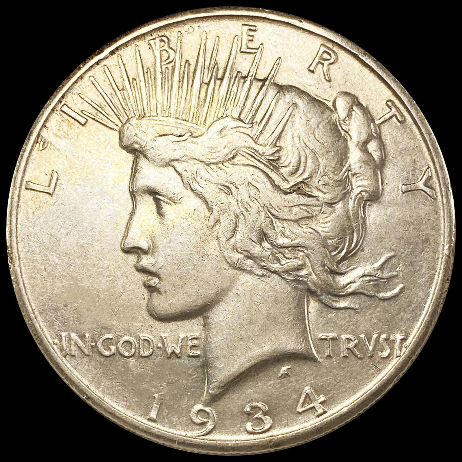 1934-S Silver Peace Dollar NEARLY UNCIRCULATED (1 of 2)
