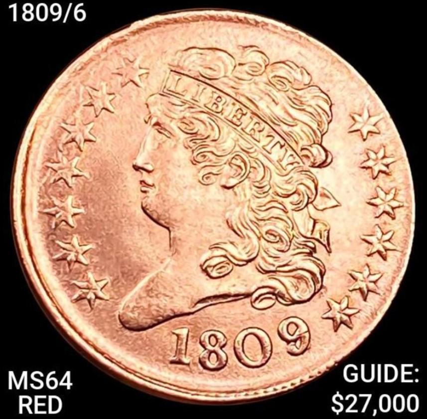 1809/6 Classic Head Half Cent CHOICE BU RED (1 of 2)