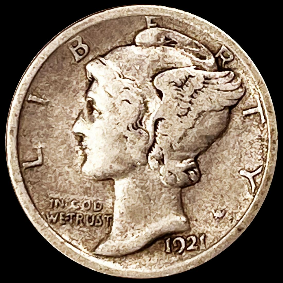 1921 Mercury Dime NICELY CIRCULATED (1 of 2)