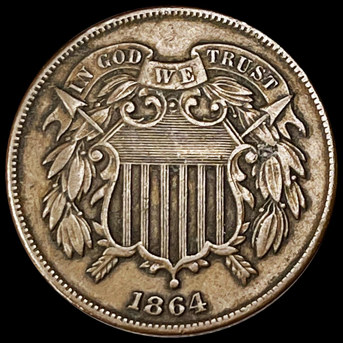 1864 Two Cent Piece NEARLY UNCIRCULATED (1 of 2)