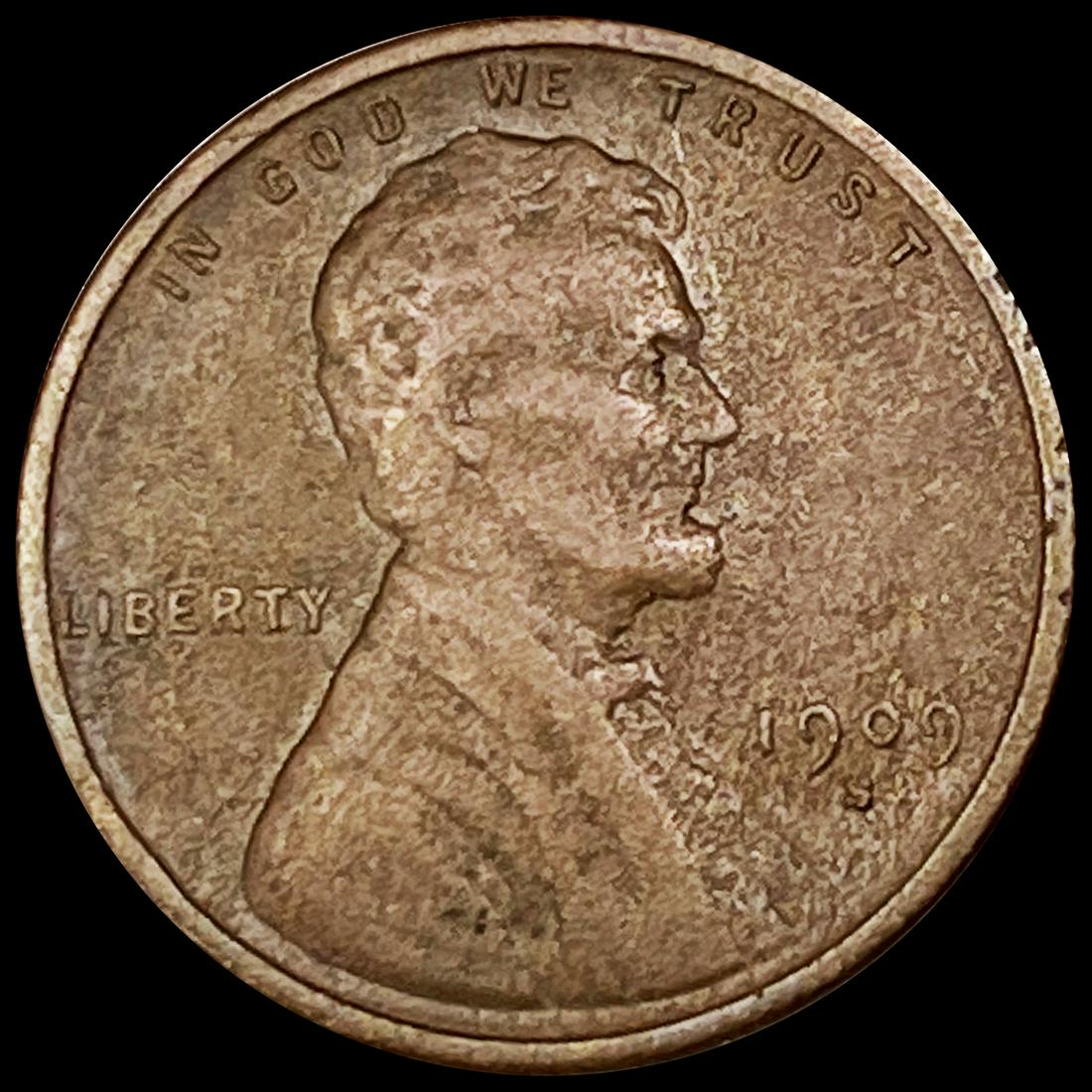 1909-S Wheat Cent NEARLY UNCIRCULATED (1 of 2)