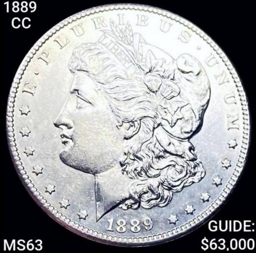 1889-CC Morgan Silver Dollar CHOICE BU KING CC (1 of 2)