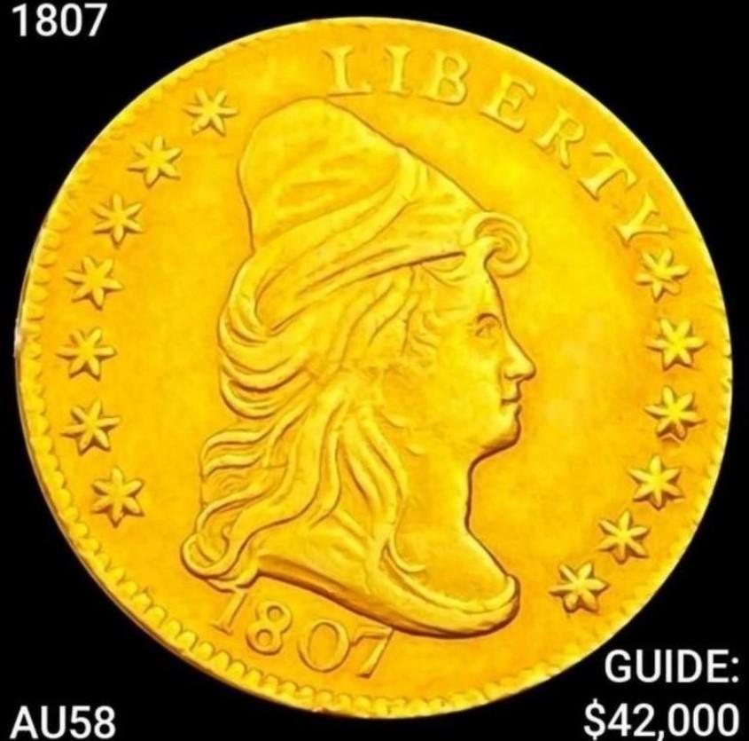1807 $2.50 Gold Quarter Eagle CHOICE AU (1 of 2)